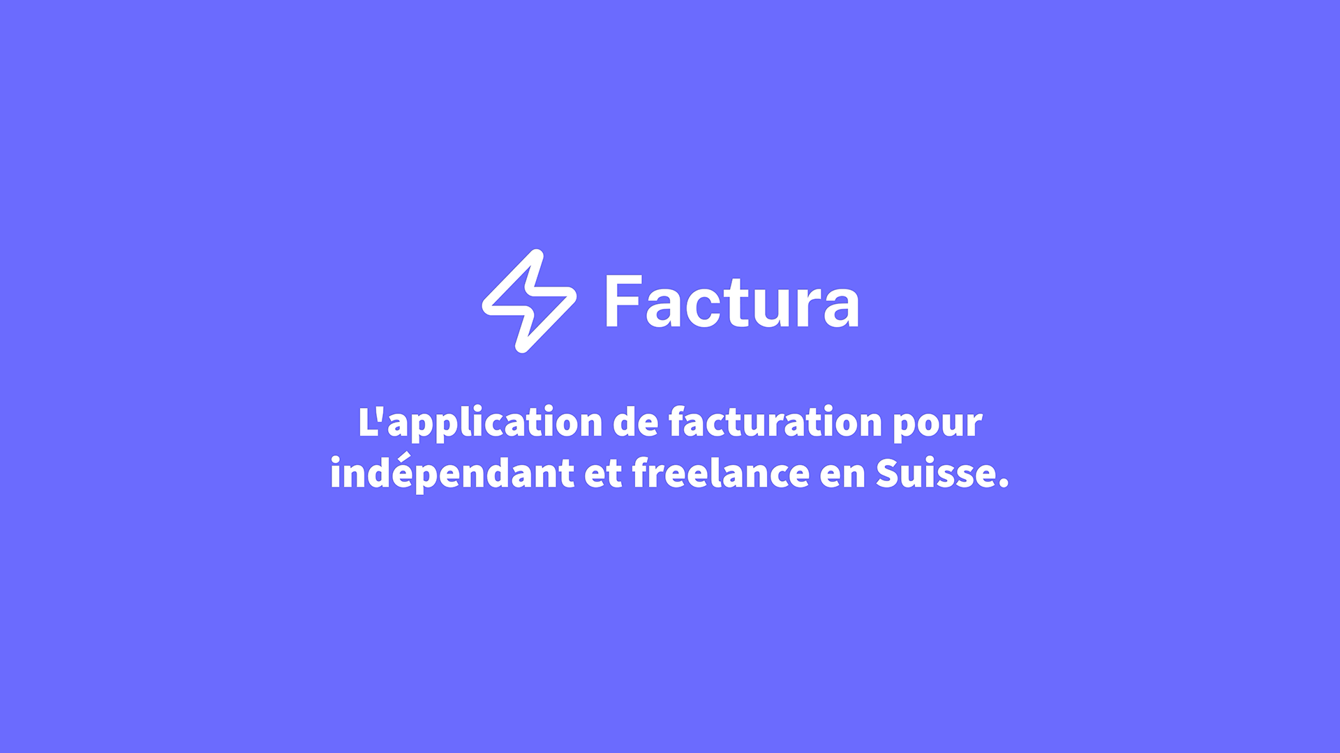 Aperçu vidéo des fonctionnalités de Factura