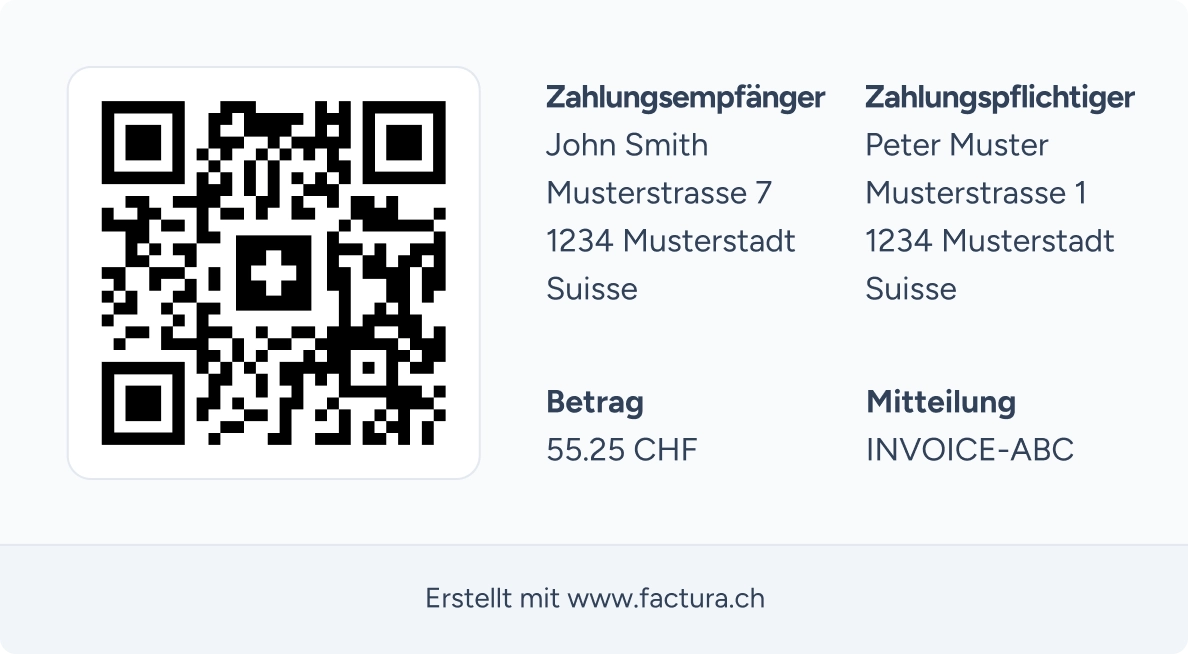 Demonstration der Browsererweiterung bei der Generierung eines Zahlungs-QR-Codes
