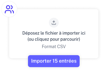 Importer des clients