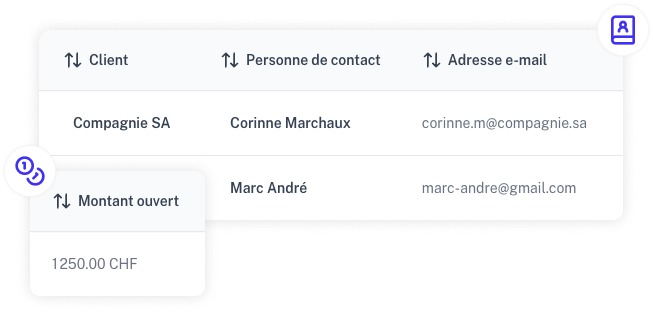 Liste des clients